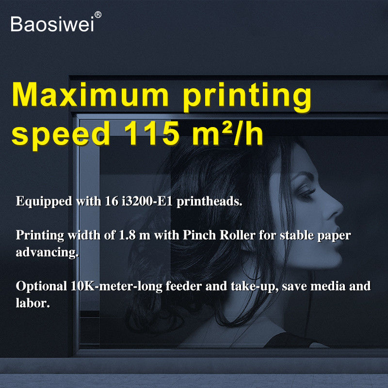 Büyük formatlı mürekkep püskürtücüsü1.9m 16pc I3200 8-Renkli